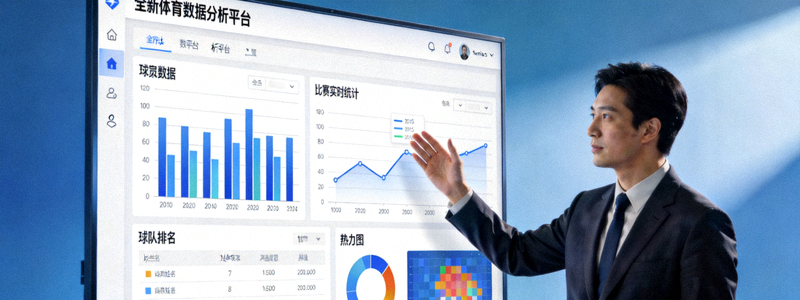 全新体育数据分析平台上线 - 技术人员演示新平台界面