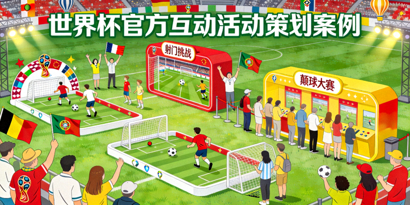 世界杯官方互动活动策划案例 - 球迷在大型活动现场参与互动游戏